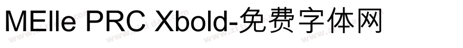 MElle PRC Xbold字体转换